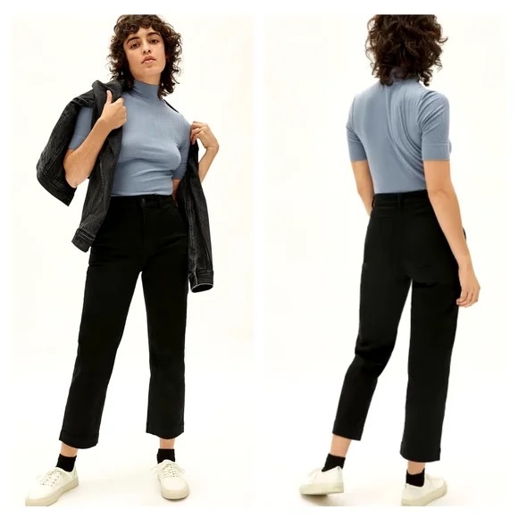 Everlane Straight Leg Crop regular black - Picture 1 of 4